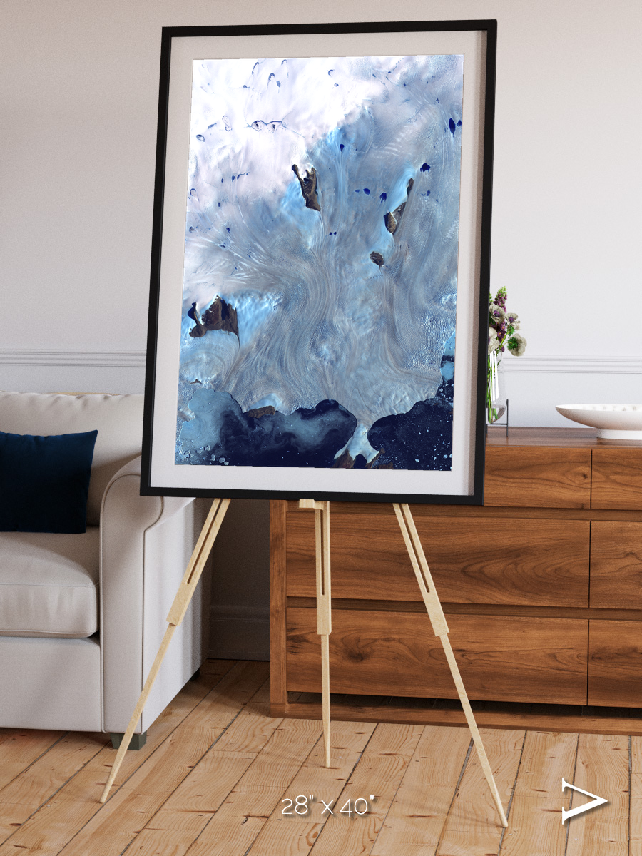 Waterways, Greenland Coast Framed & Mounted Print
