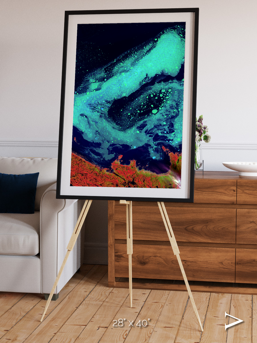 Frozen Currents, Foxe Basin Framed & Mounted Print