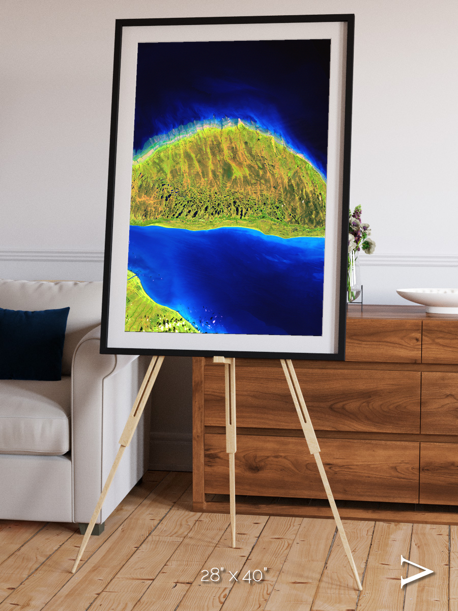 Coastal Fragments, Island Rebound Framed & Mounted Print