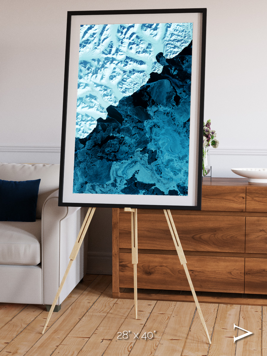 Glacial Passage, Kamchatka Peninsula Framed & Mounted Print