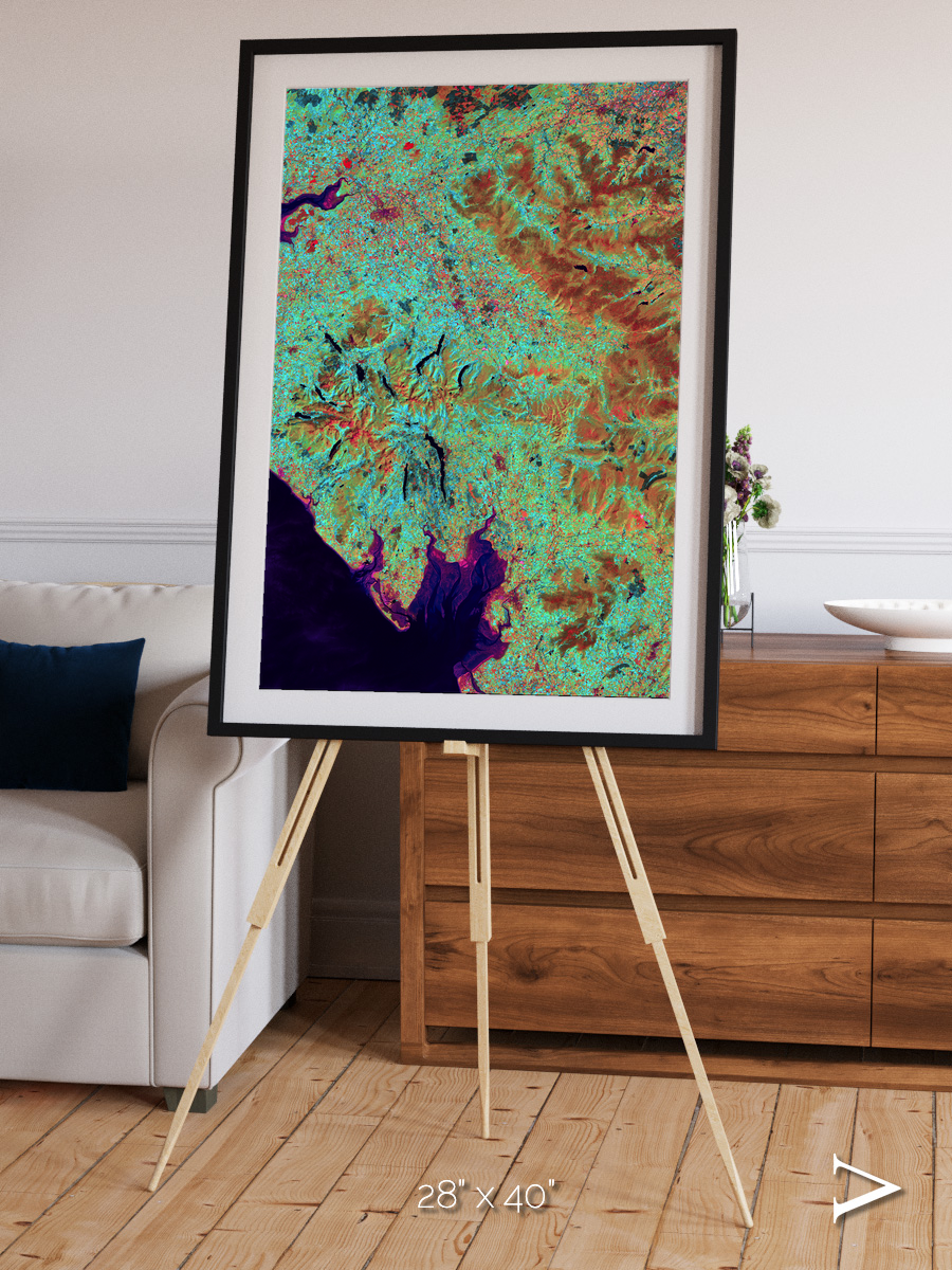 Polar Flow, Lake District Framed & Mounted Print