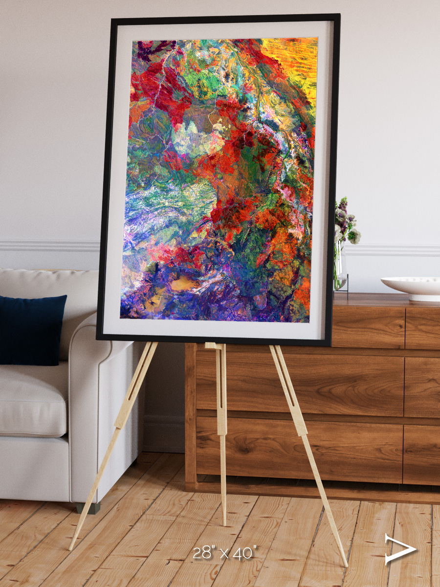 Melted Earth, Great Sandy Desert Framed & Mounted Print