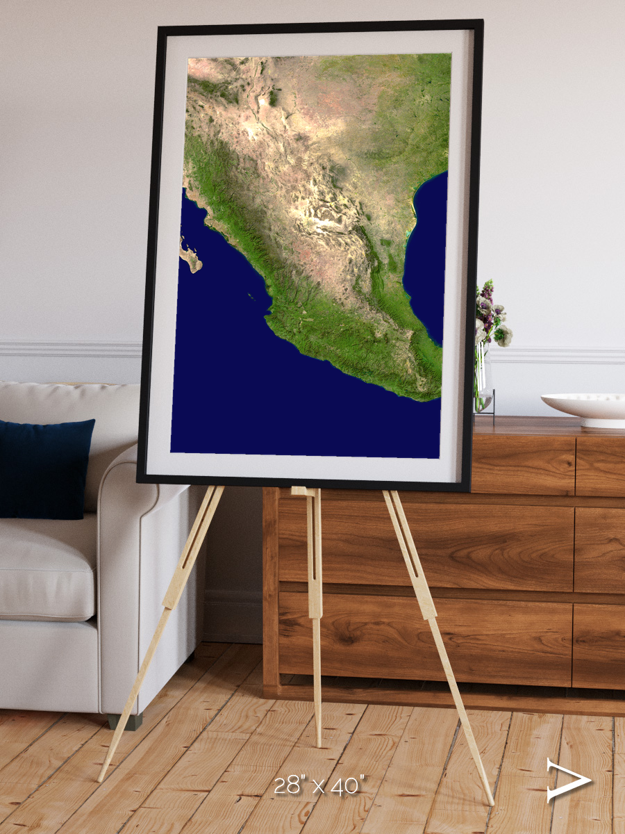 Windwritten Sands, Mexico and Central America Framed & Mounted Print