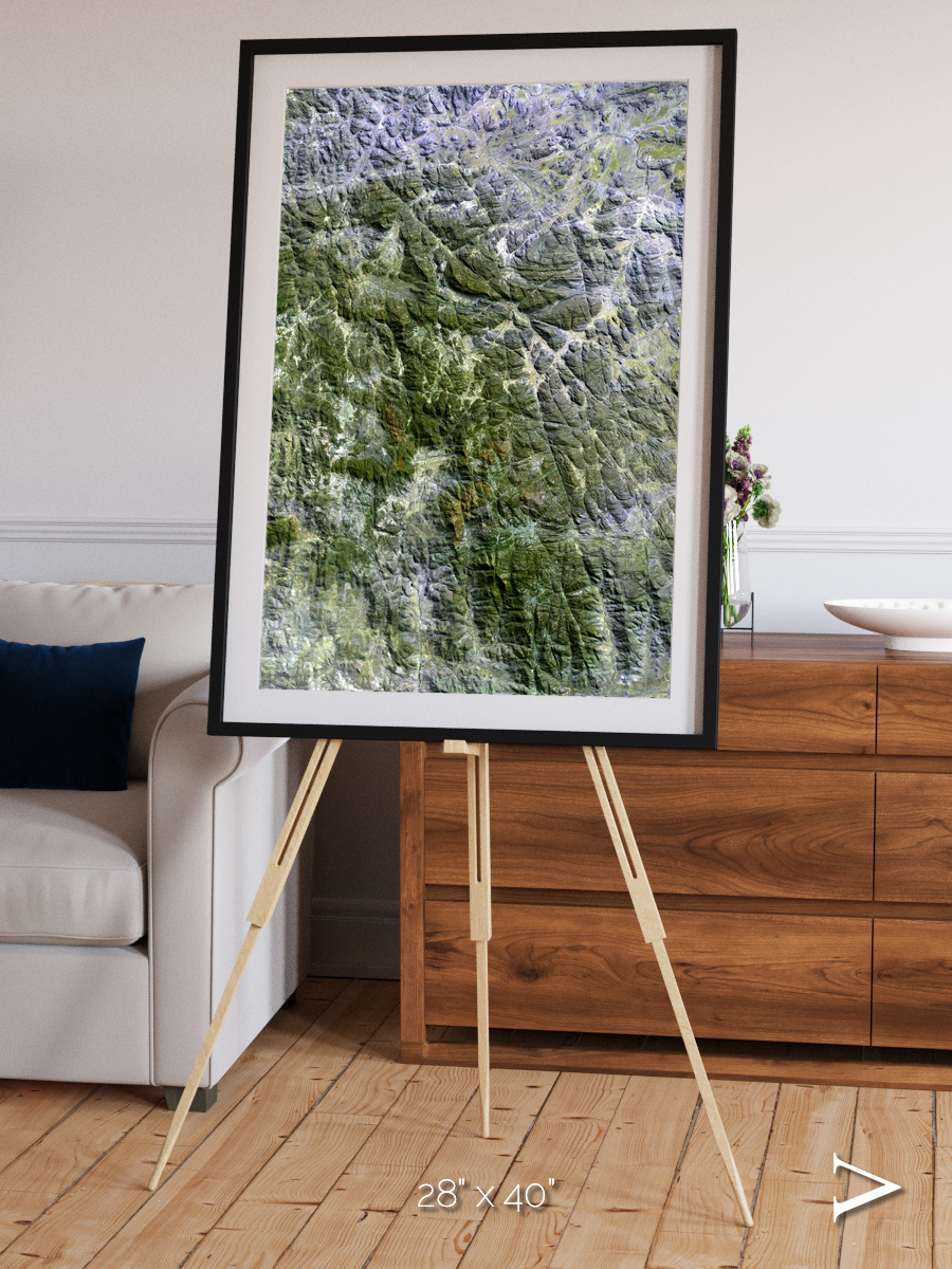 Earth in Colour, Namaqualand Framed & Mounted Print