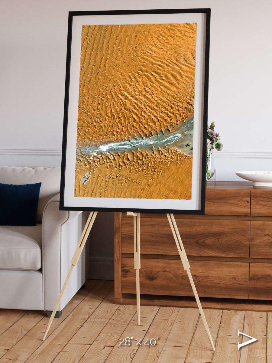 Sands in Motion, Namib Desert Framed & Mounted Print