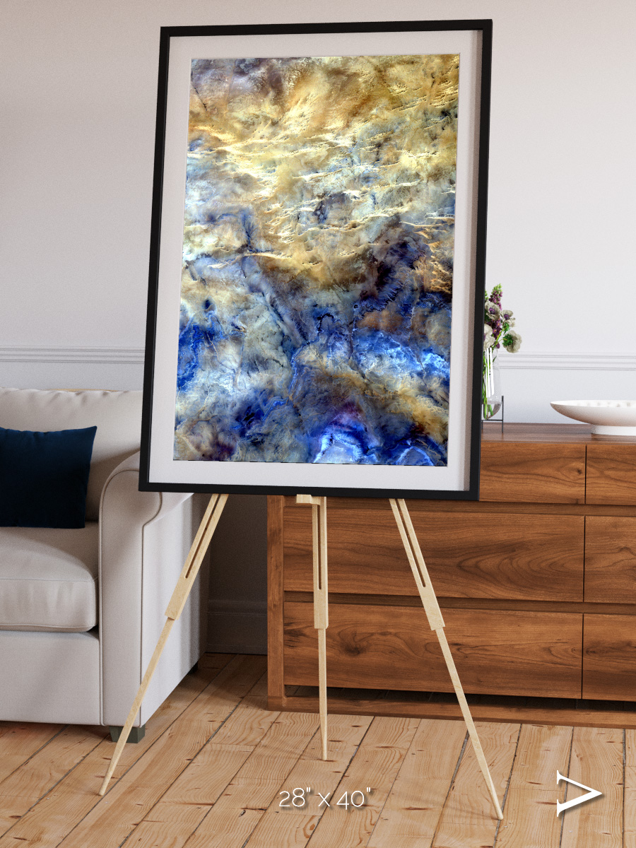 Heat Scars, No Mans Land Framed & Mounted Print