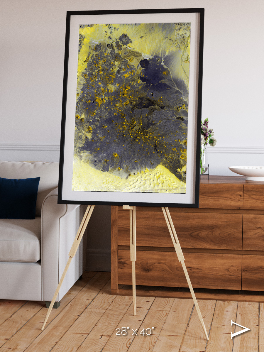 Dormant Giants, Pinacate Volcano Field Framed & Mounted Print