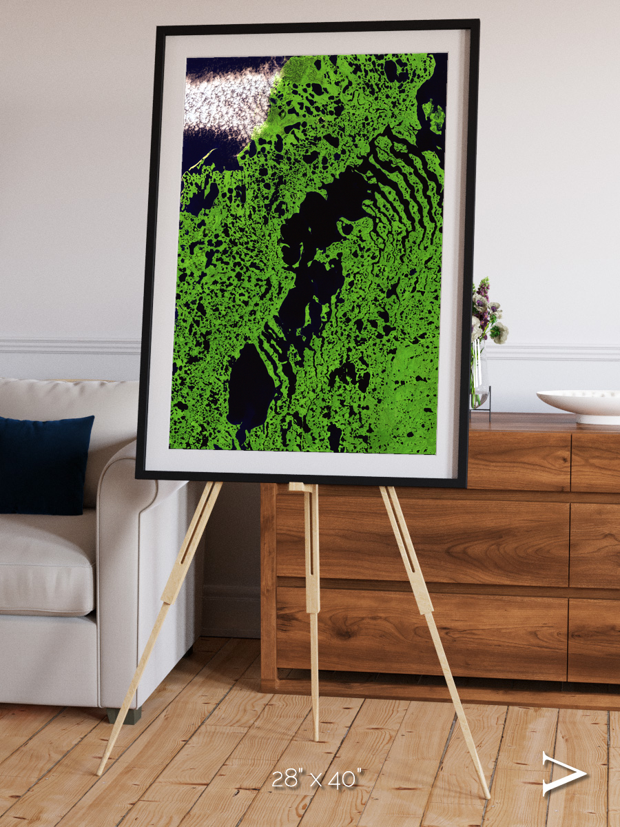 Tundra Reach, Liverpool Bay Framed & Mounted Print