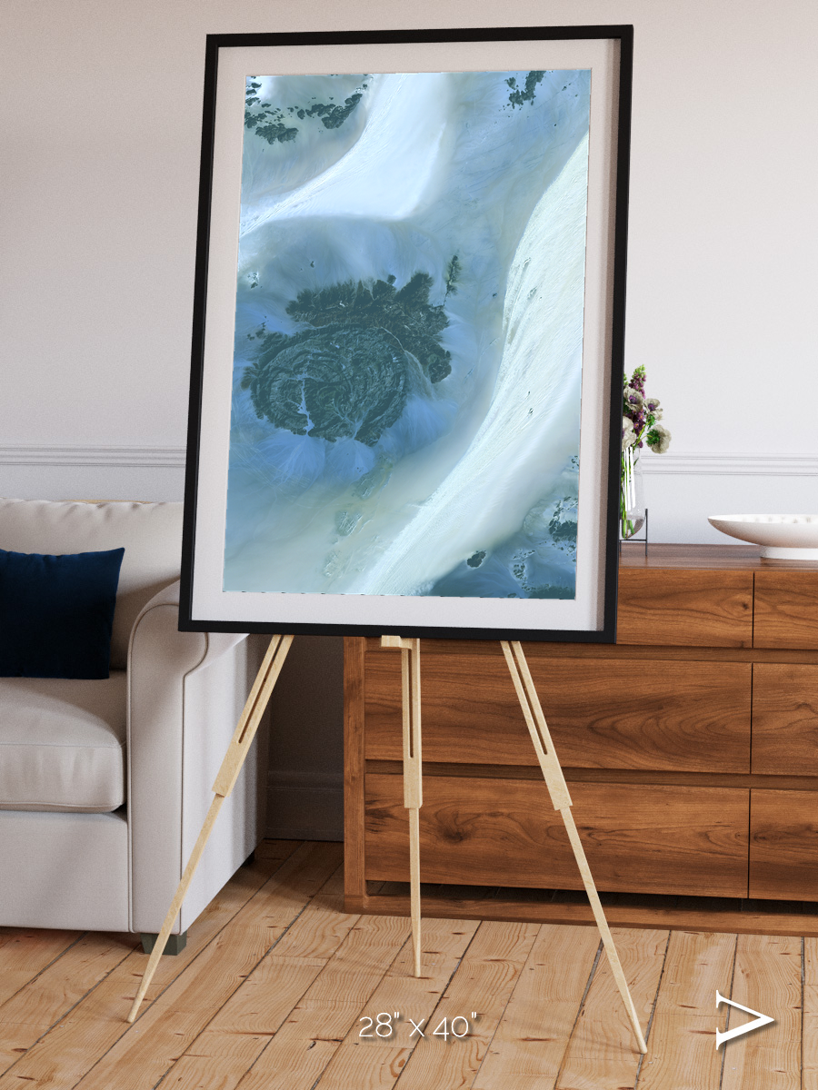 Shifting Dunes, Sahara Desert Framed & Mounted Print