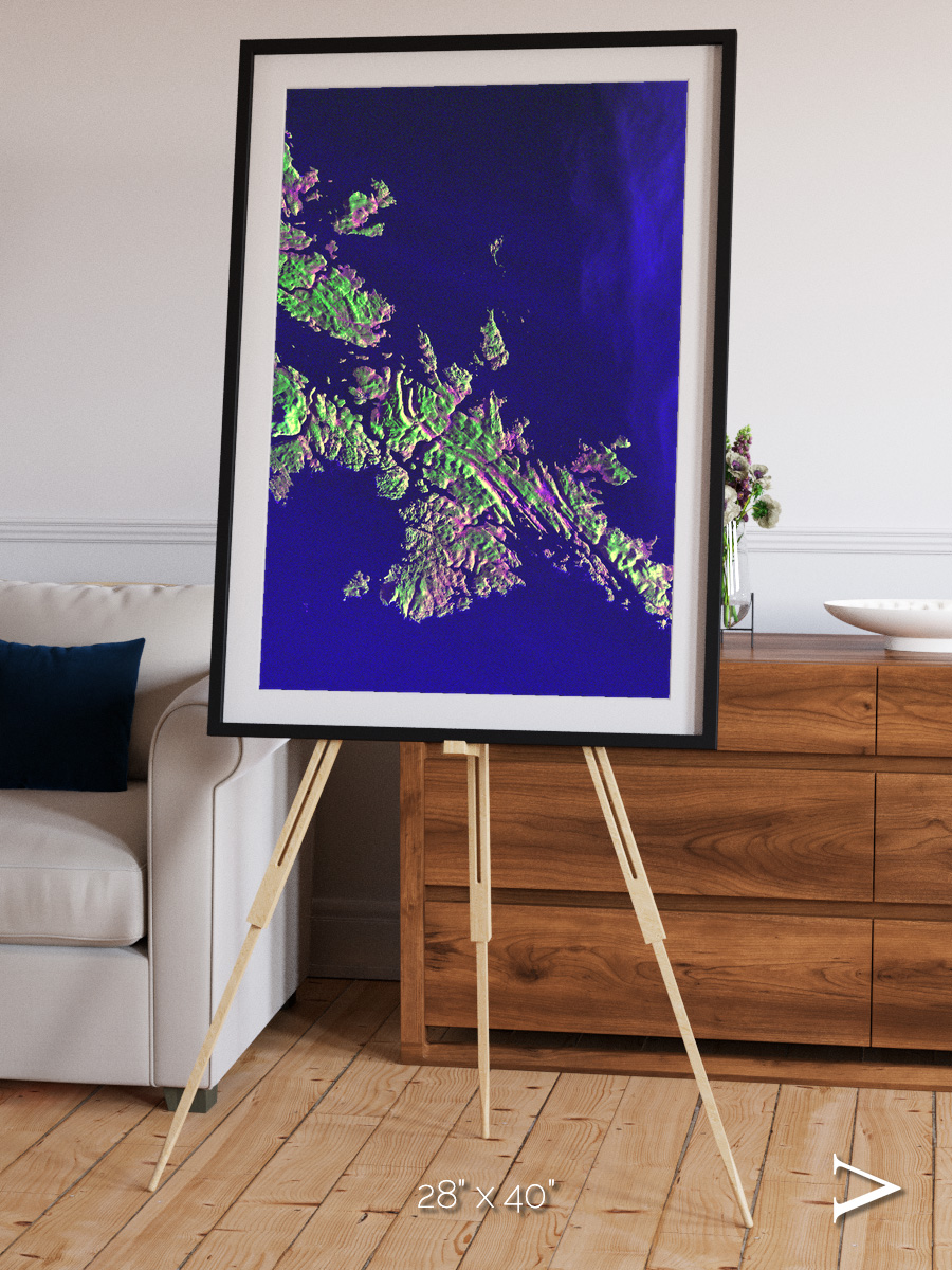Remote Shores, Shetland Islands Framed & Mounted Print