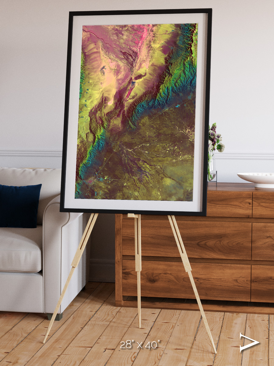 Textured Earth, Sierra de Velasco Framed & Mounted Print