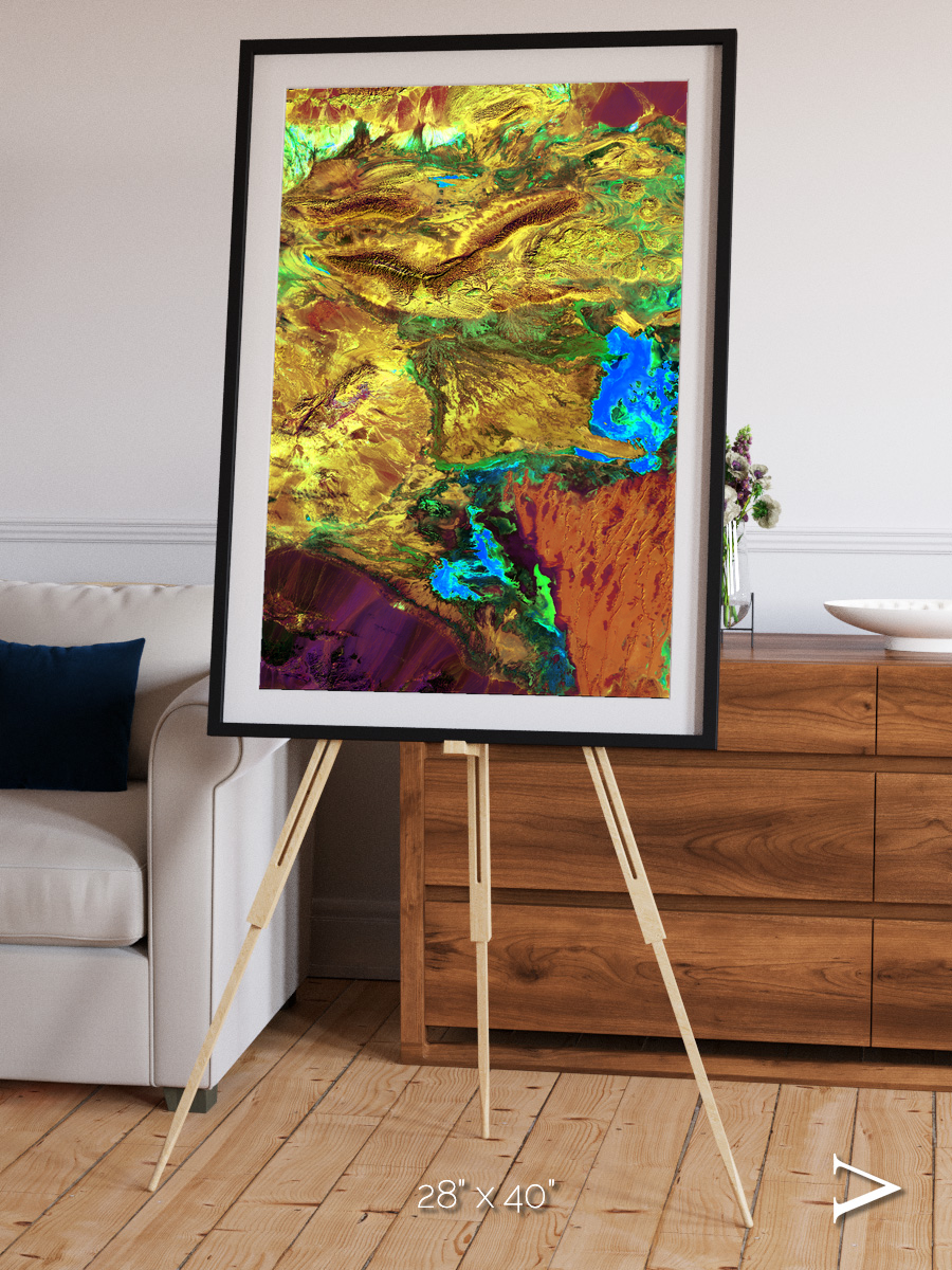 Salt and Storm, Dasht-e Kavir Framed & Mounted Print