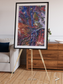 Geologic Tapestry, Asharah Fault Zone Framed & Mounted Print