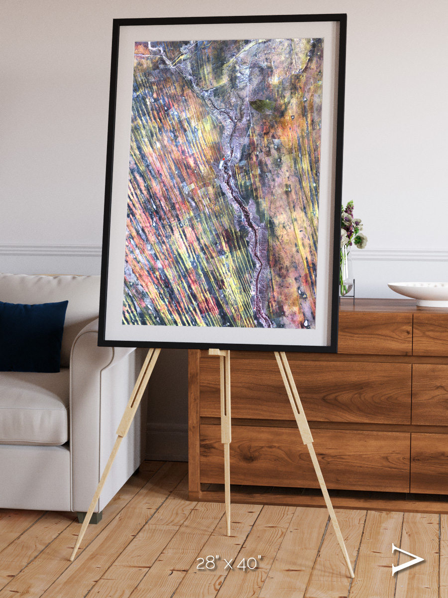 Crevasse Lines, The Optimist Framed & Mounted Print