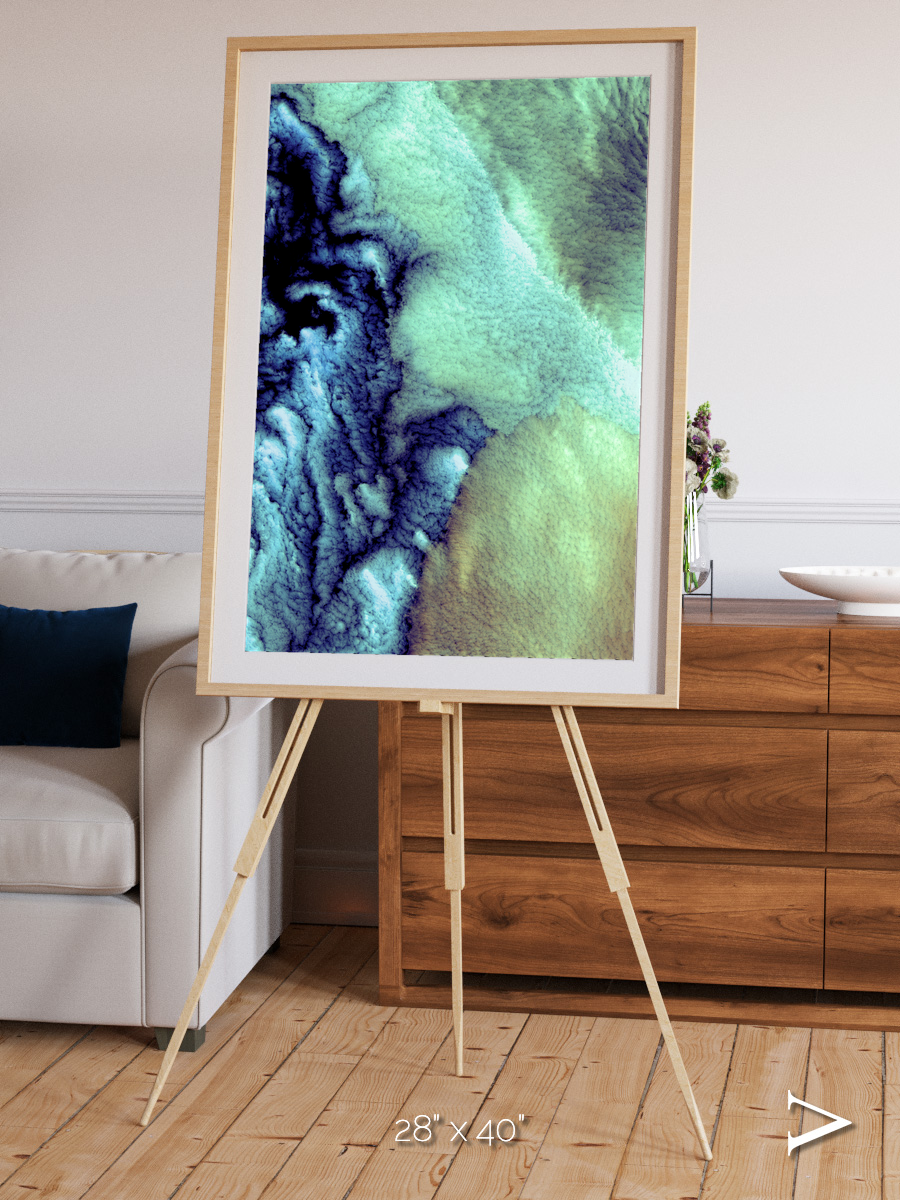 Shifting Skies, Aleutian Islands Framed & Mounted Print