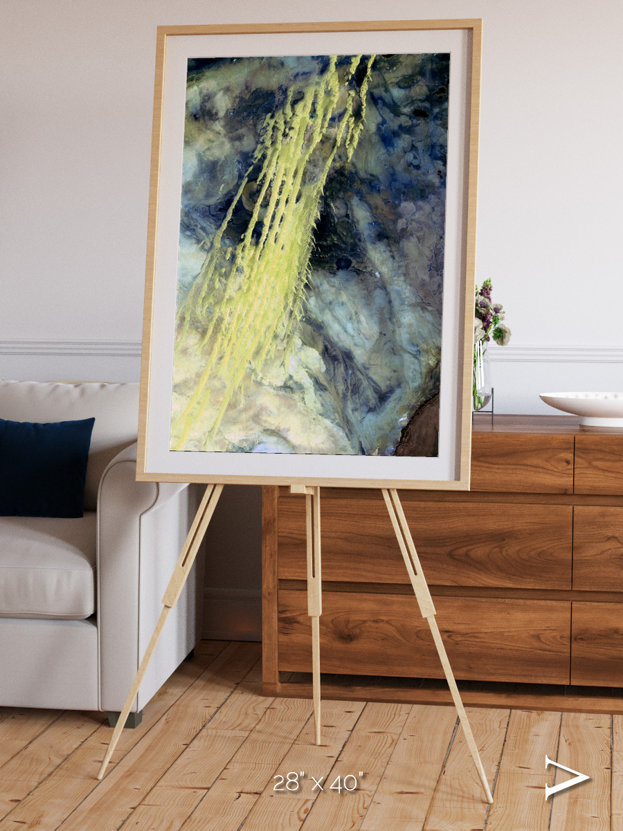 Shifting Sands, Algerian Abstract Framed & Mounted Print