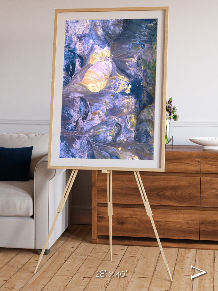 Heat Scars, Andes Framed & Mounted Print
