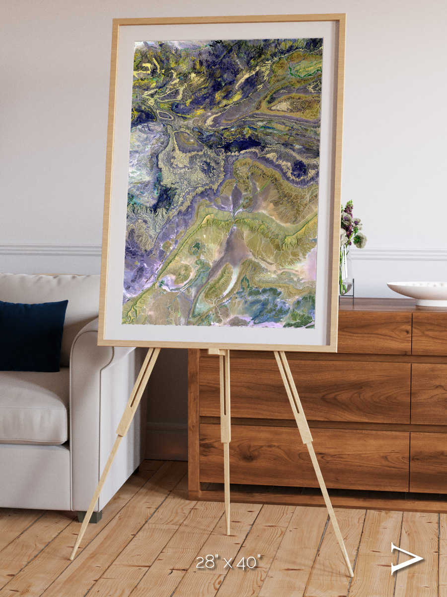 Mineral Horizons, Anti-Atlas Framed & Mounted Print