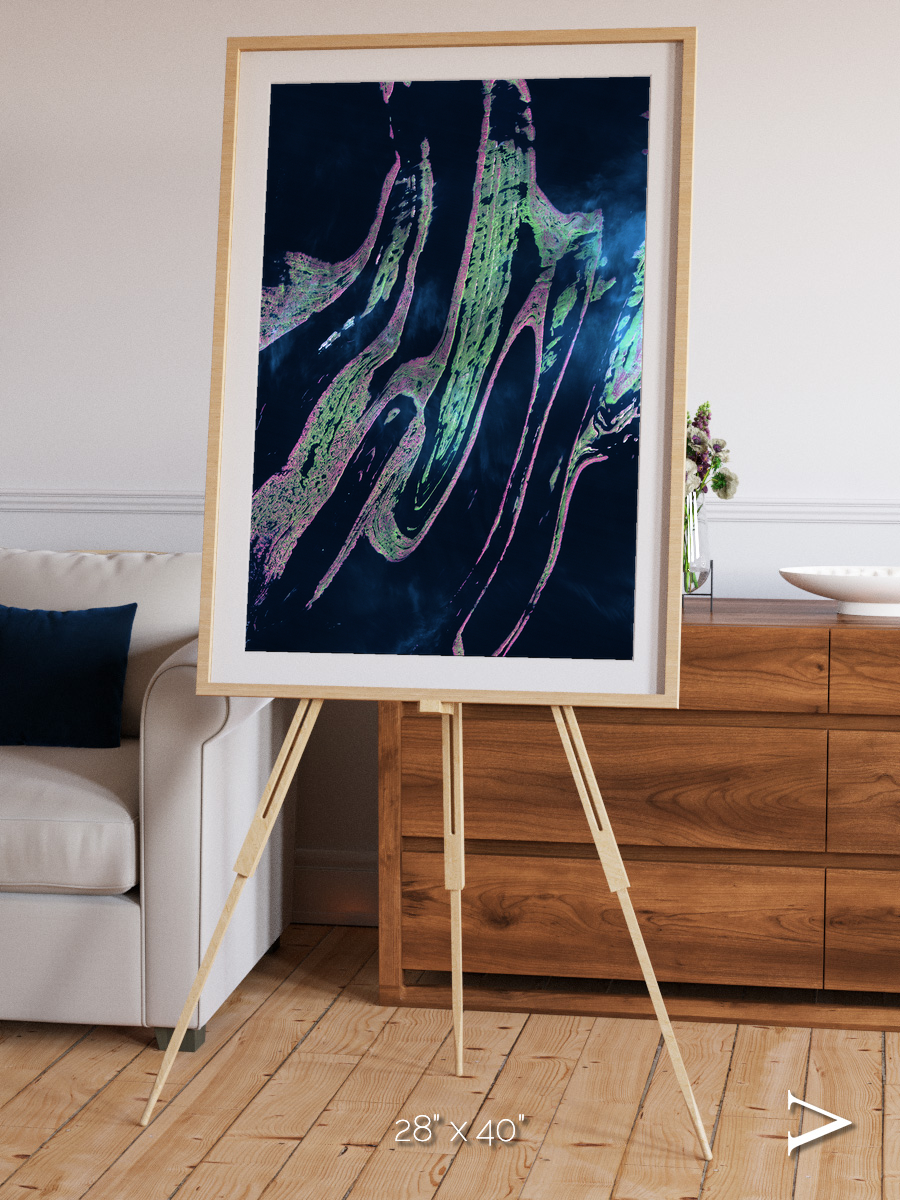 Painted Archipelago, Belcher Islands Framed & Mounted Print