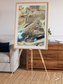 Saline Patterns, Dasht-e Kevir Framed & Mounted Print