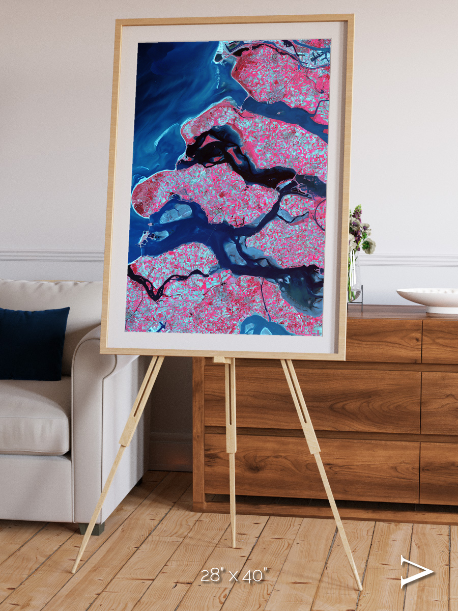 Windward Isles, Delta Region Netherlands Framed & Mounted Print