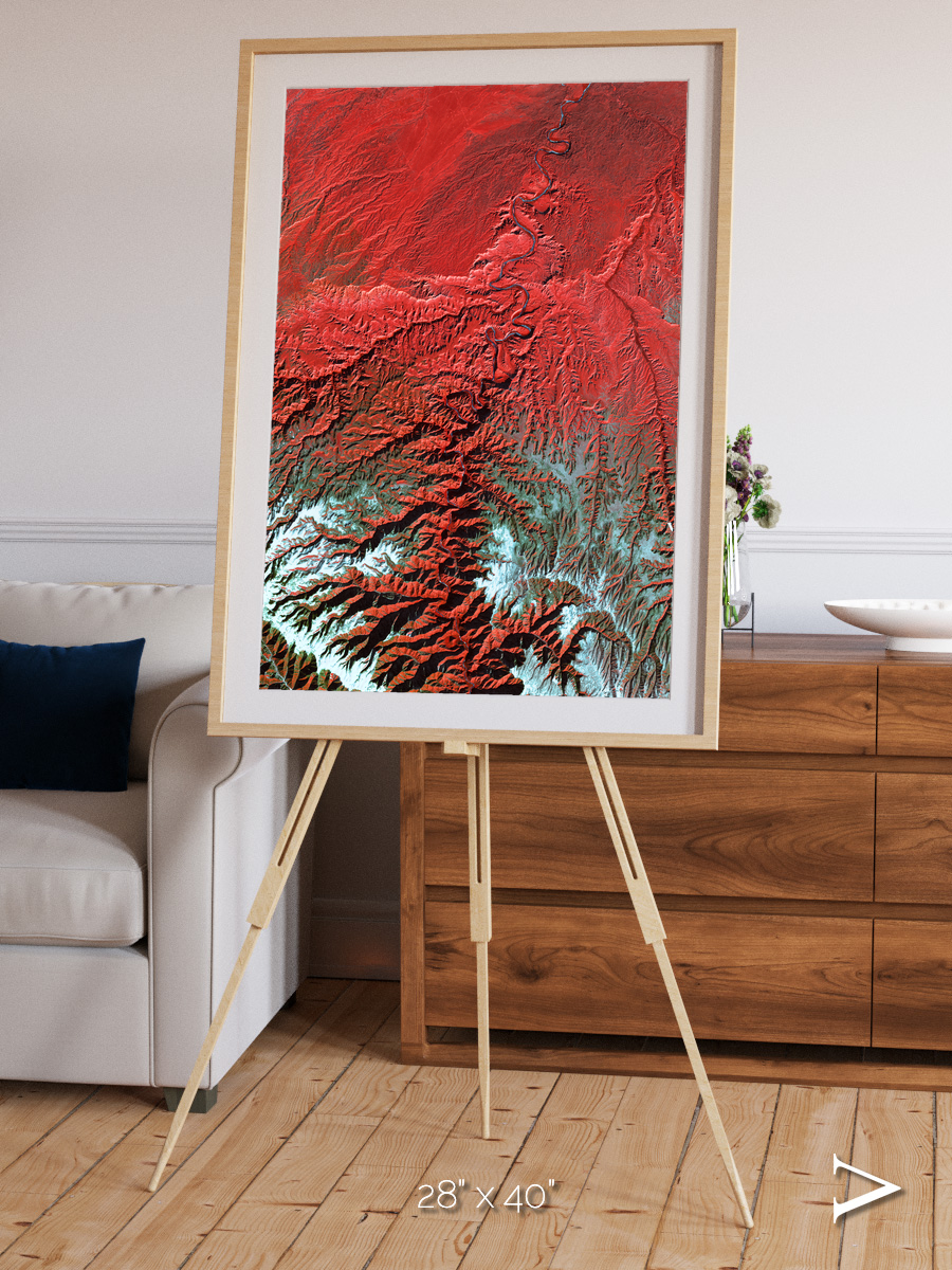 Ice River, Desolation Canyon Framed & Mounted Print