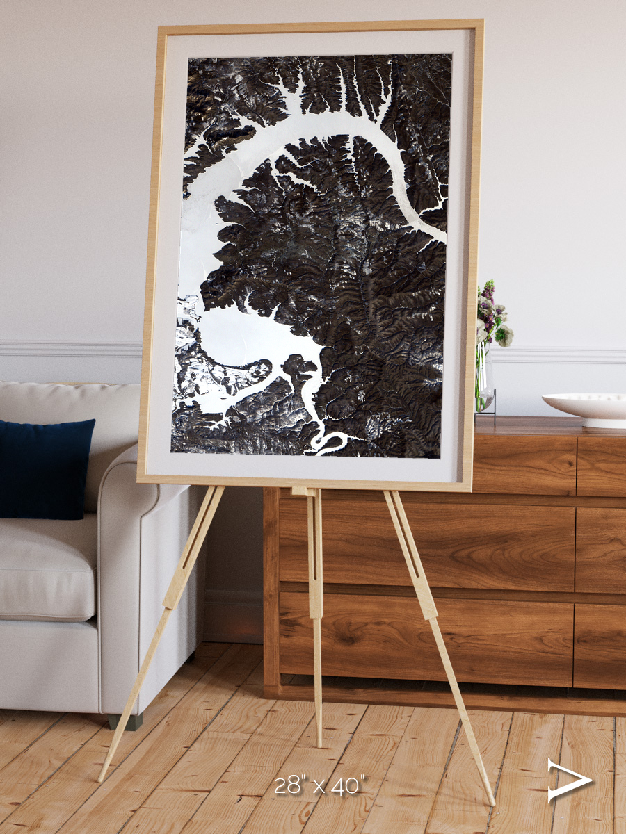Dragon Lake, Siberia Framed & Mounted Print