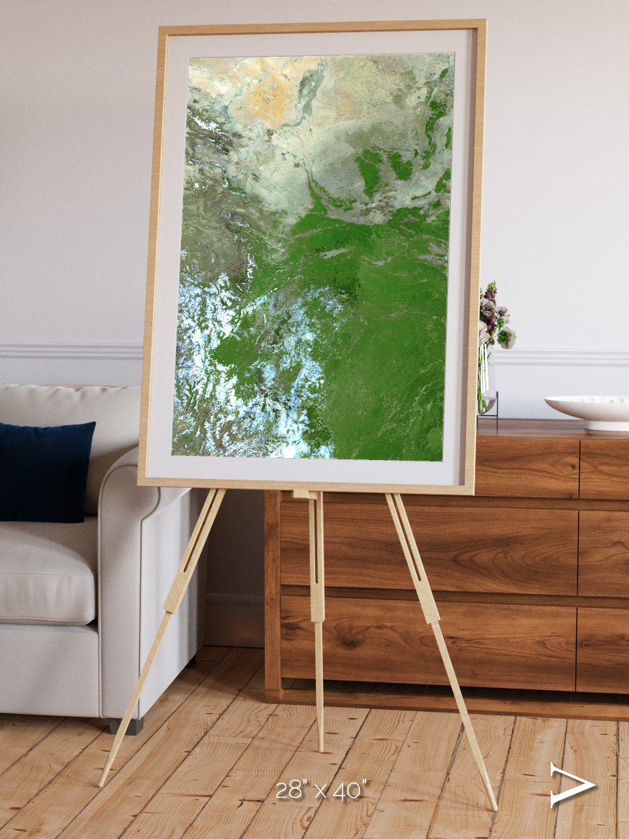 Sea Inlet, Eastern Asia Framed & Mounted Print