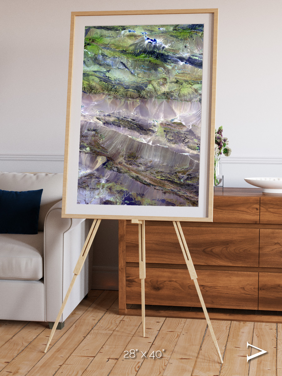 Arid Mosaic, Edrengiyn Nuruu Framed & Mounted Print