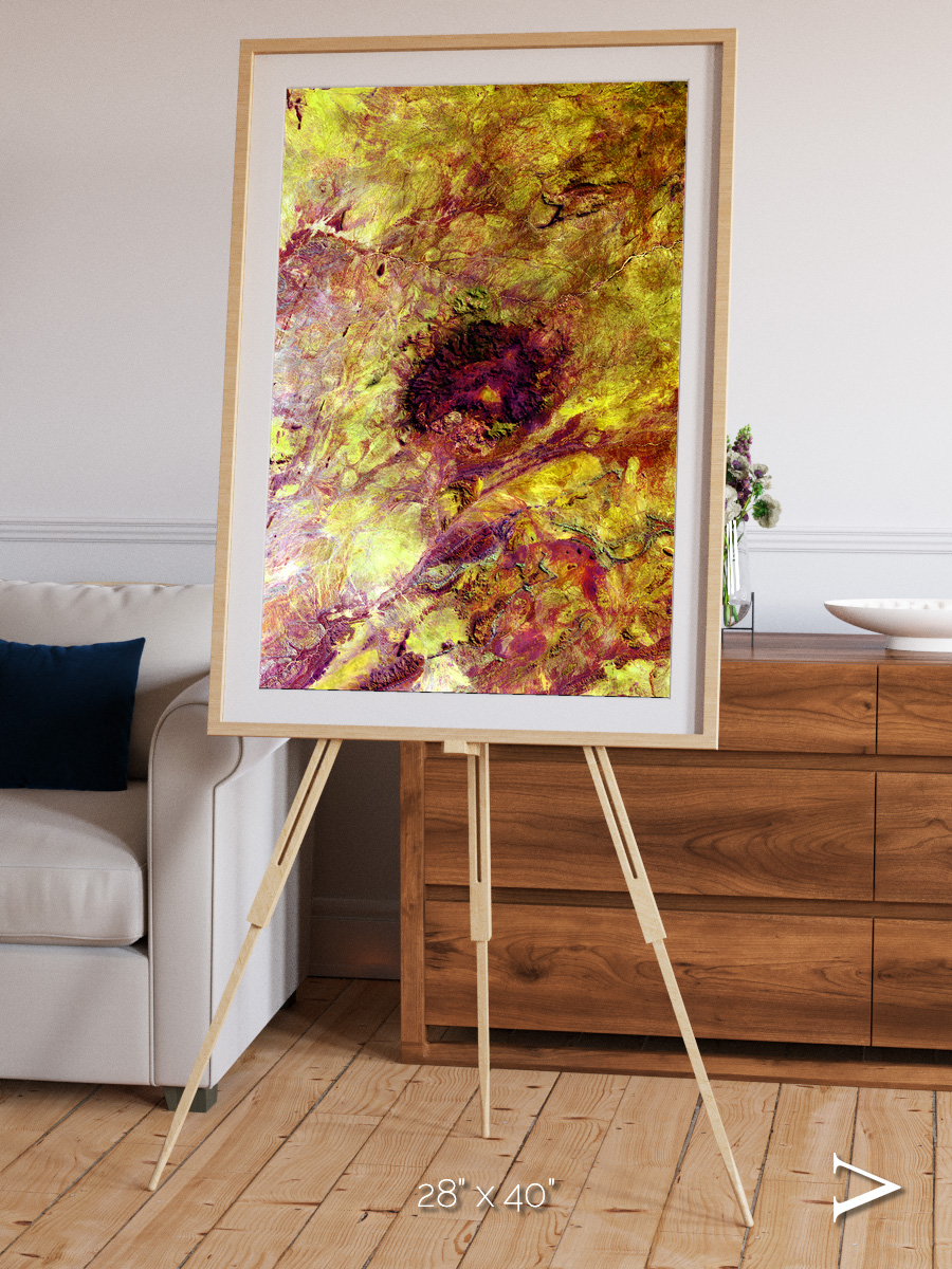 Magma Plains, Erongo Massif Framed & Mounted Print