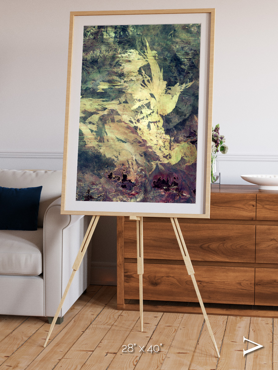 Windwritten Dunes, Great Sandy Scars Framed & Mounted Print