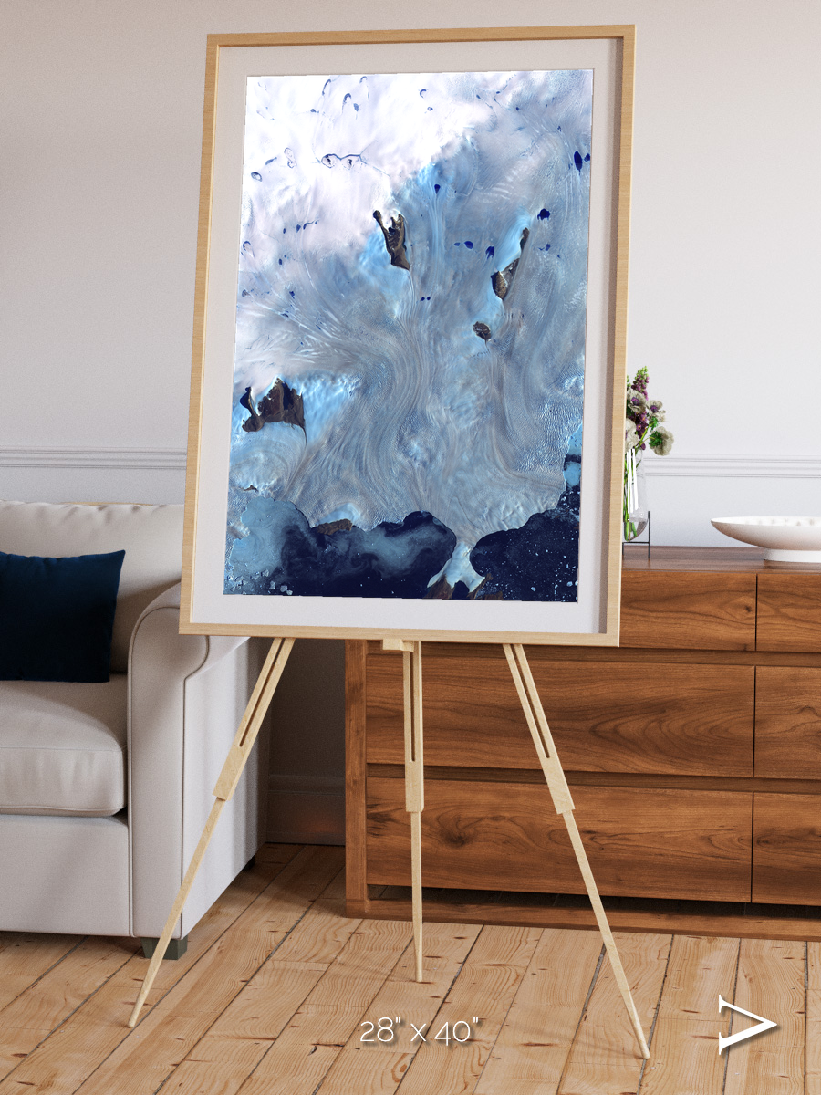 Waterways, Greenland Coast Framed & Mounted Print