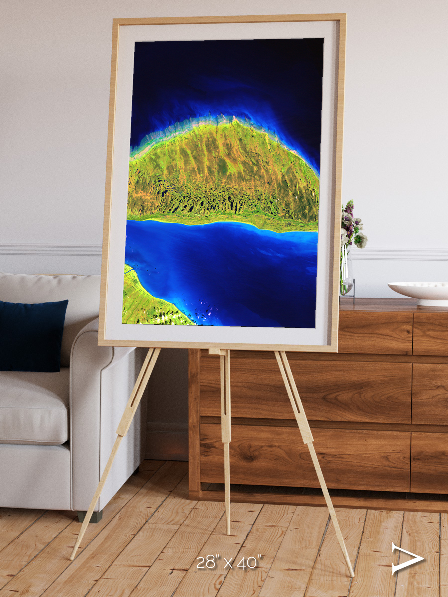 Coastal Fragments, Island Rebound Framed & Mounted Print