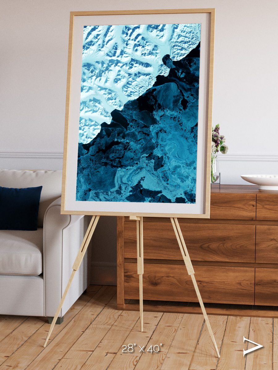 Glacial Passage, Kamchatka Peninsula Framed & Mounted Print