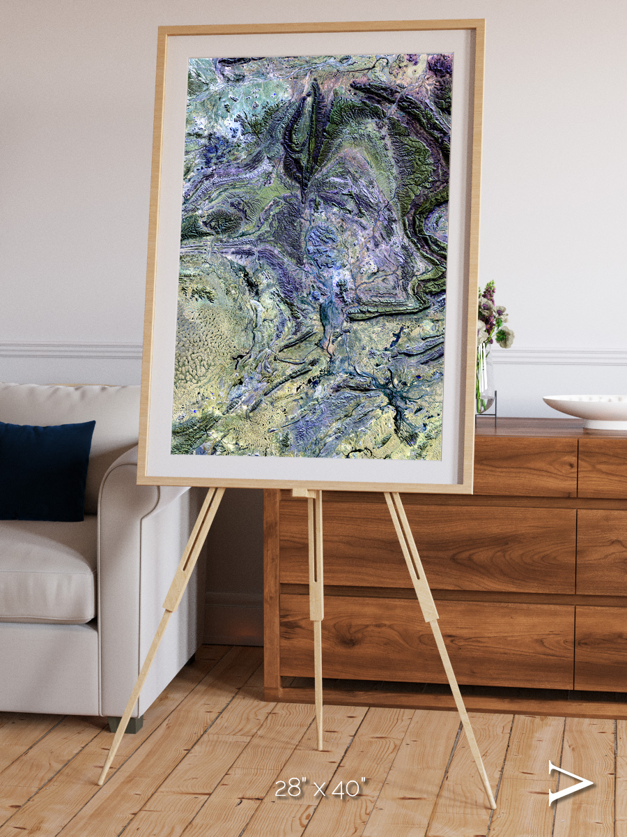 Mountain Textures, MacDonnell Ranges Framed & Mounted Print