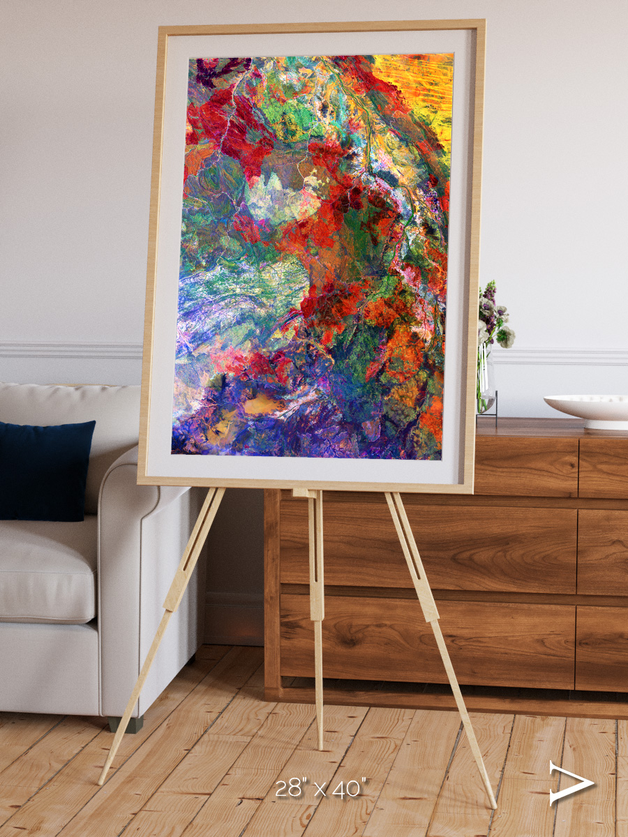 Melted Earth, Great Sandy Desert Framed & Mounted Print