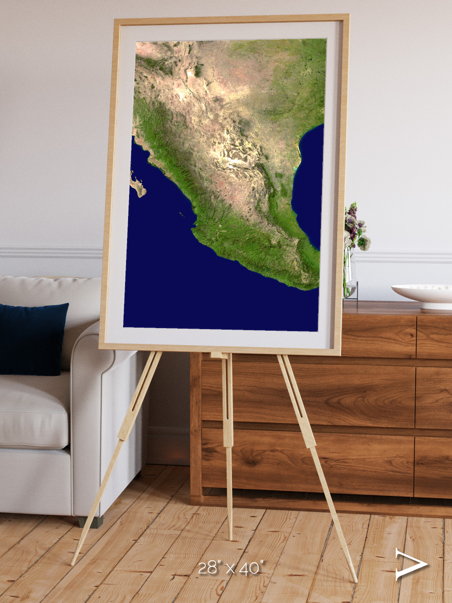 Windwritten Sands, Mexico and Central America Framed & Mounted Print