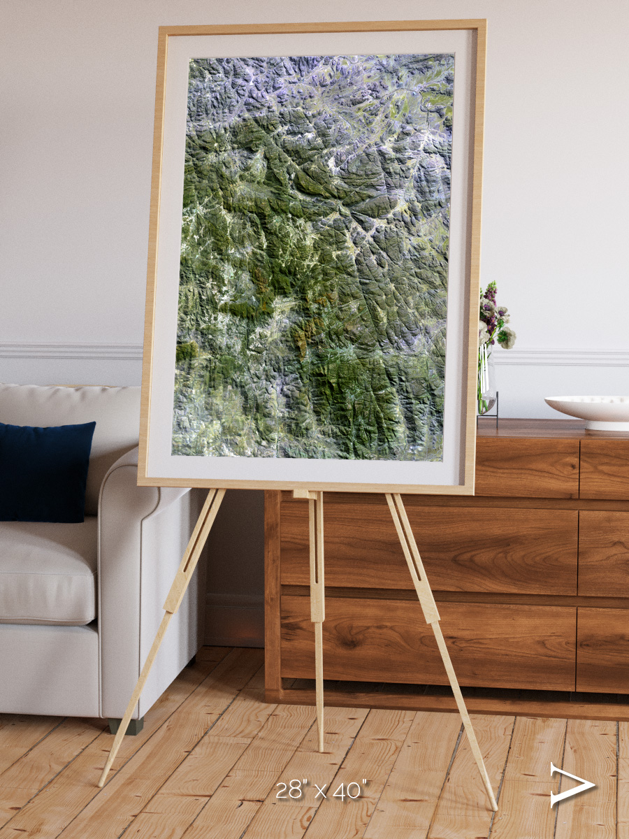 Earth in Colour, Namaqualand Framed & Mounted Print