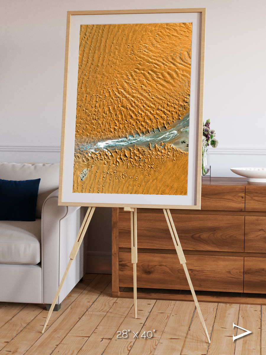 Sands in Motion, Namib Desert Framed & Mounted Print