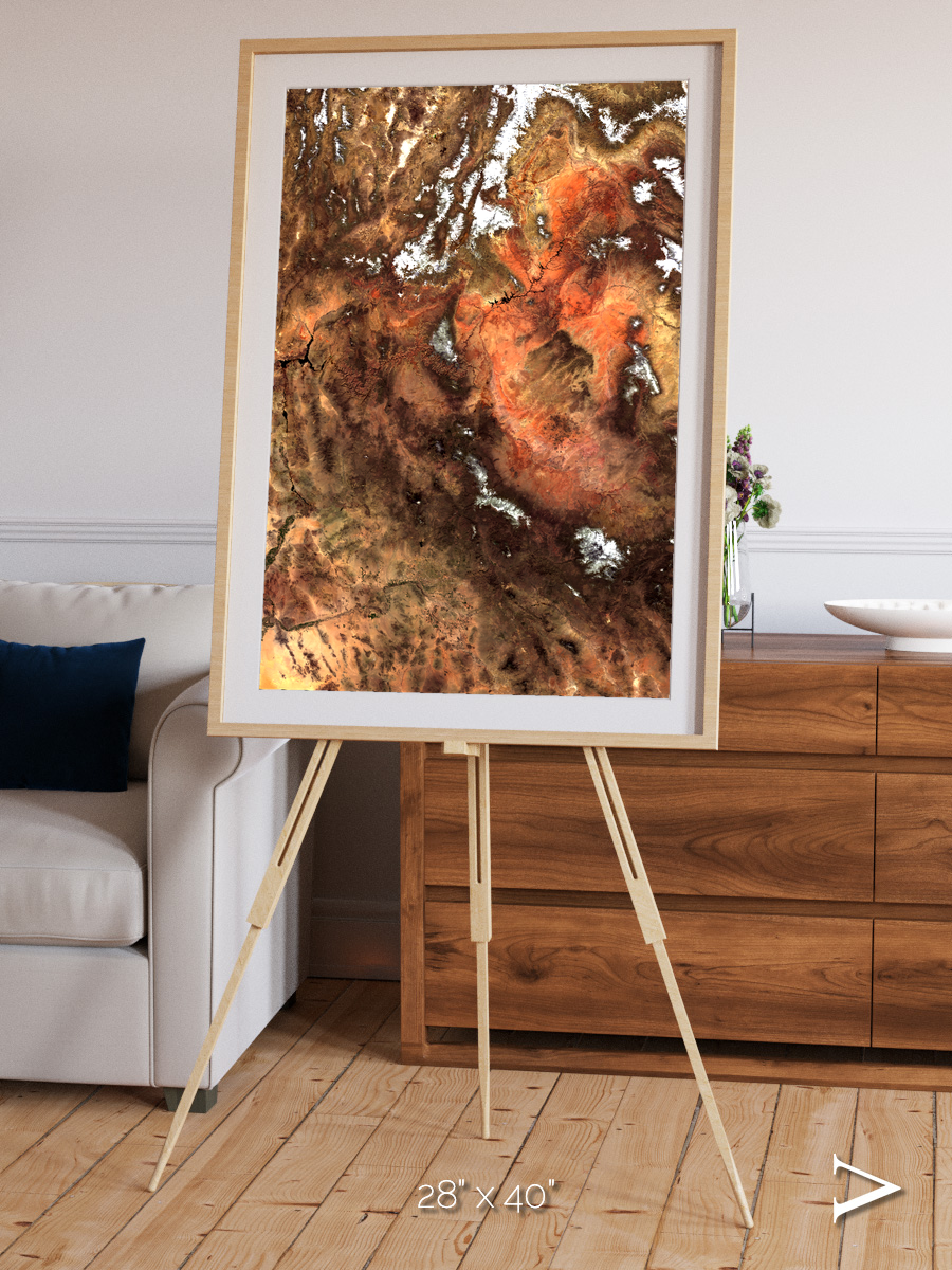 Sunlit Dunes, North America Framed & Mounted Print