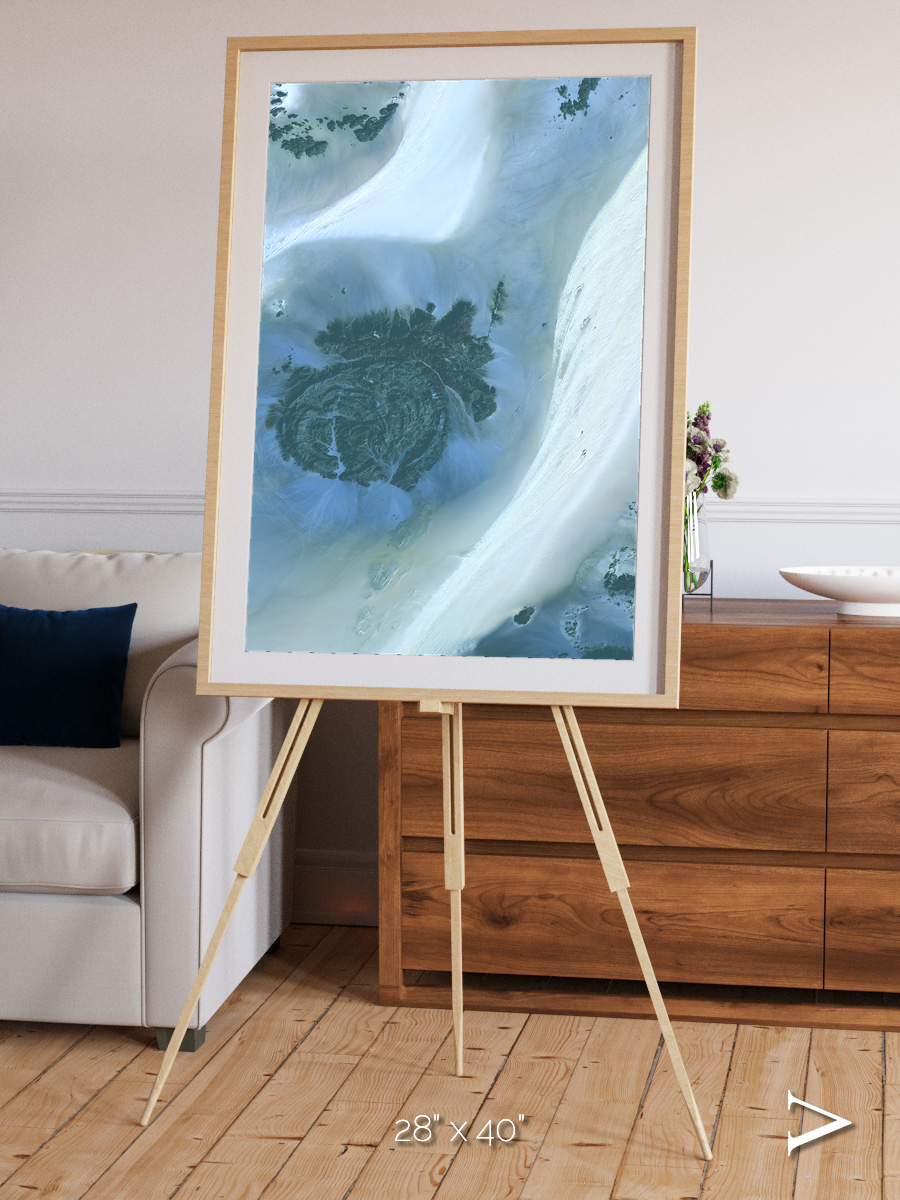 Shifting Dunes, Sahara Desert Framed & Mounted Print