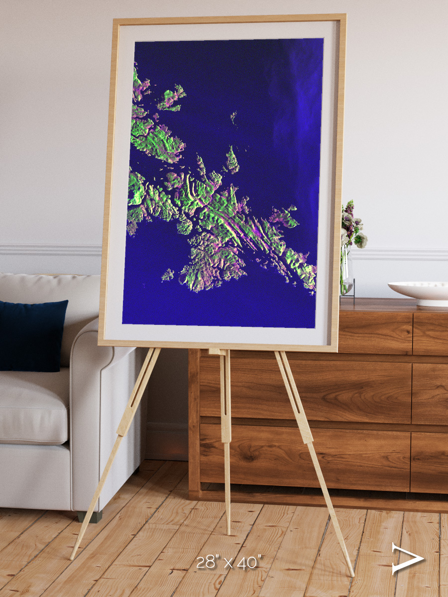 Remote Shores, Shetland Islands Framed & Mounted Print