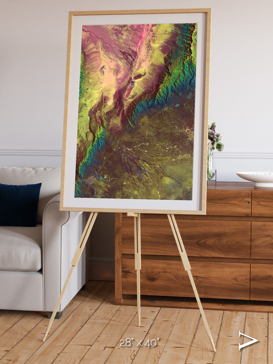 Textured Earth, Sierra de Velasco Framed & Mounted Print