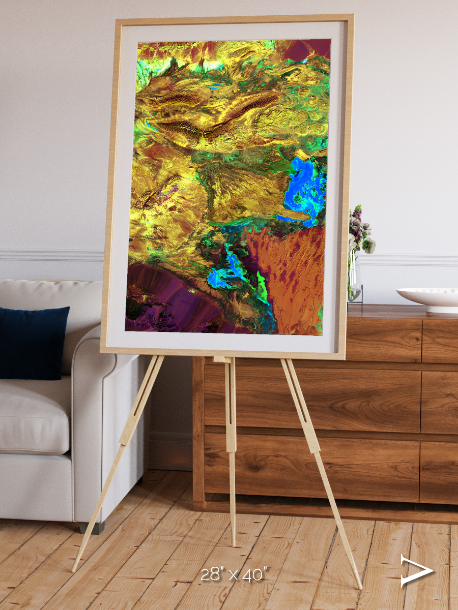 Salt and Storm, Dasht-e Kavir Framed & Mounted Print