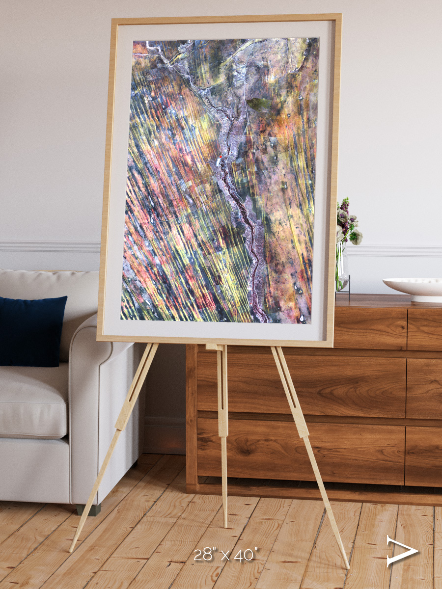 Crevasse Lines, The Optimist Framed & Mounted Print