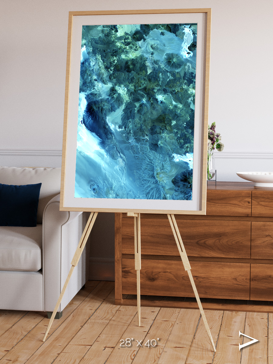 Heat Scars, Volcanoes Framed & Mounted Print