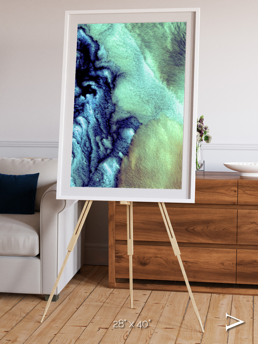 Shifting Skies, Aleutian Islands Framed & Mounted Print