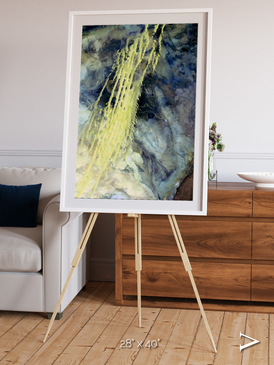Shifting Sands, Algerian Abstract Framed & Mounted Print
