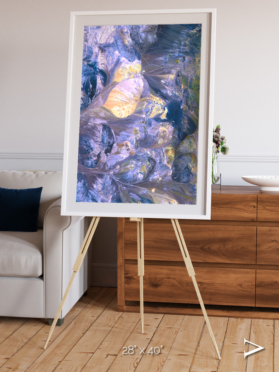 Heat Scars, Andes Framed & Mounted Print