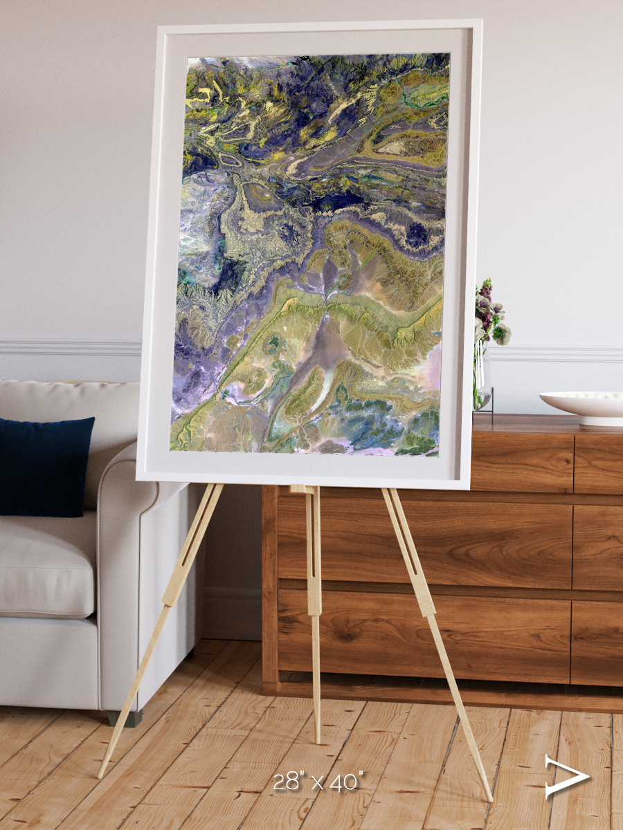 Mineral Horizons, Anti-Atlas Framed & Mounted Print